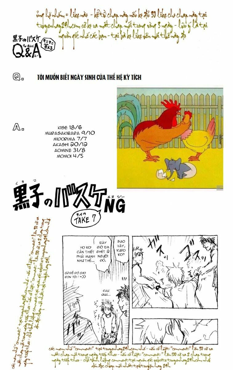 Vua bóng rổ Kuroko: Chapter 150