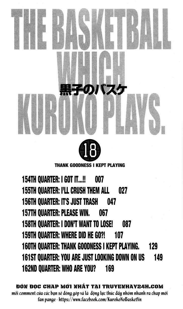 Vua bóng rổ Kuroko: Chapter 154