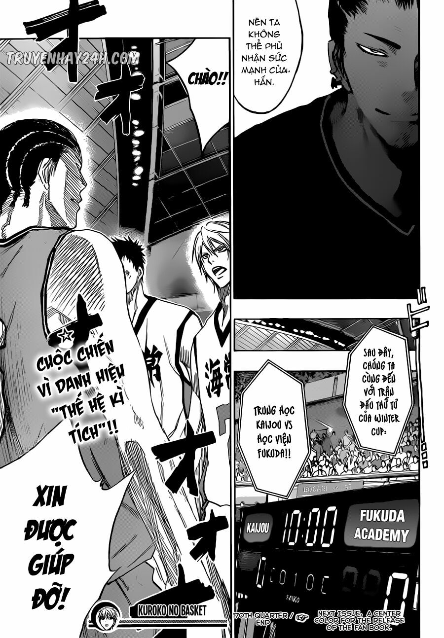 Vua bóng rổ Kuroko: Chapter 170