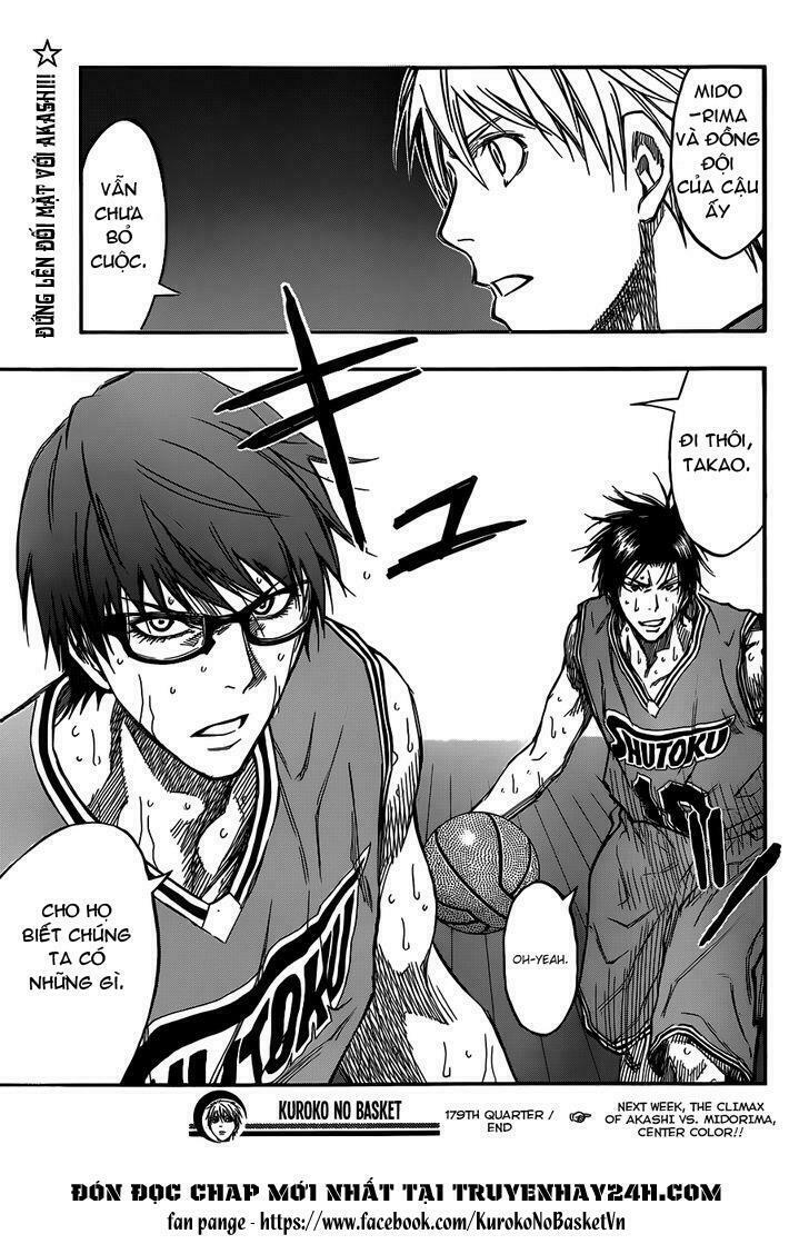 Vua bóng rổ Kuroko: Chapter 179