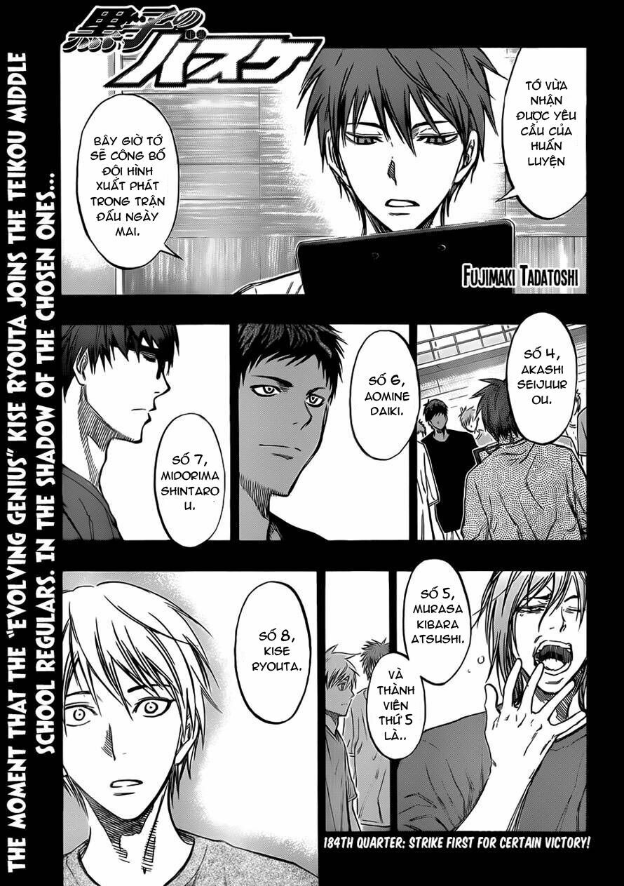 Vua bóng rổ Kuroko: Chapter 184