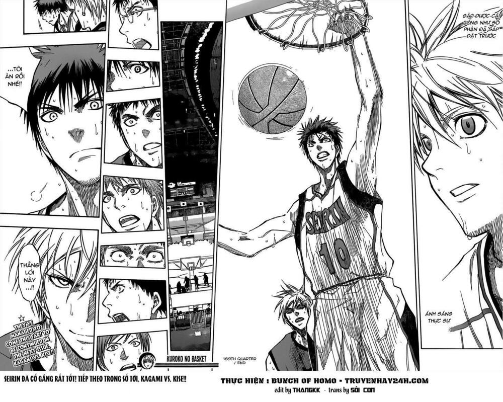 Vua bóng rổ Kuroko: Chapter 189