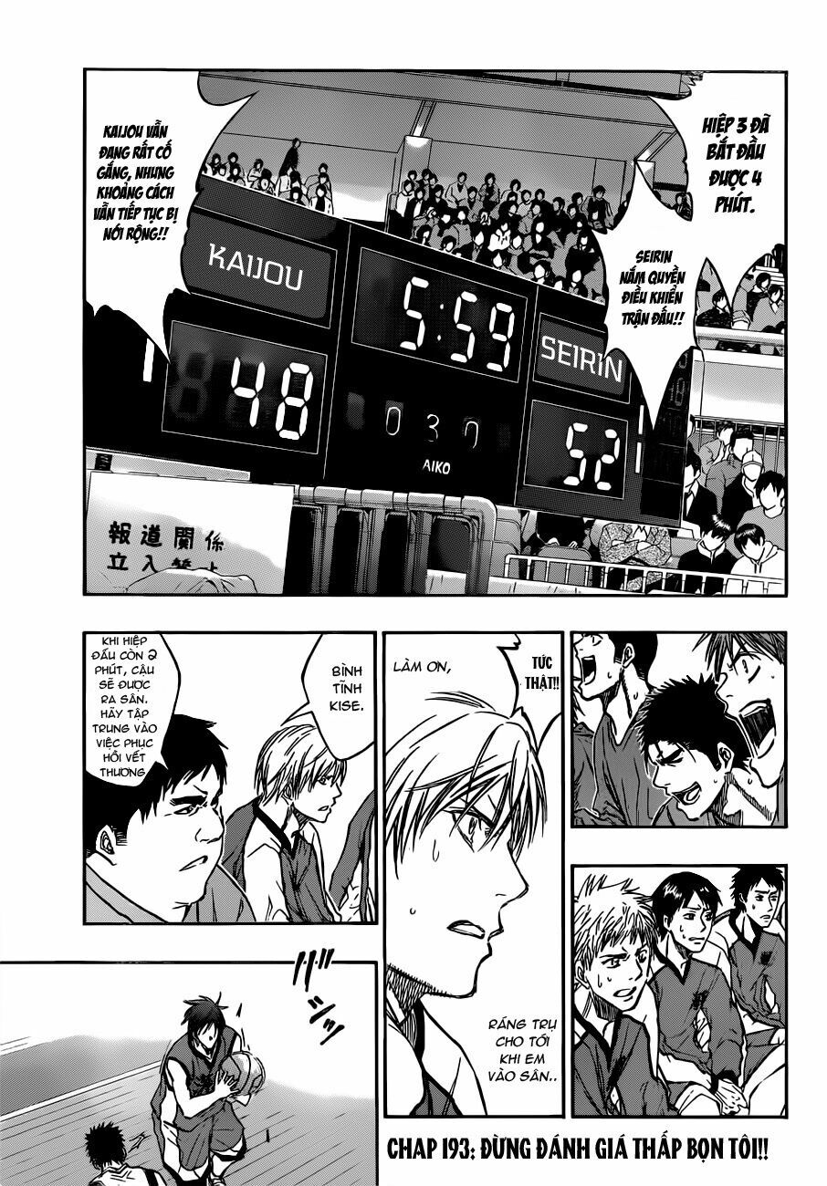 Vua bóng rổ Kuroko: Chapter 193