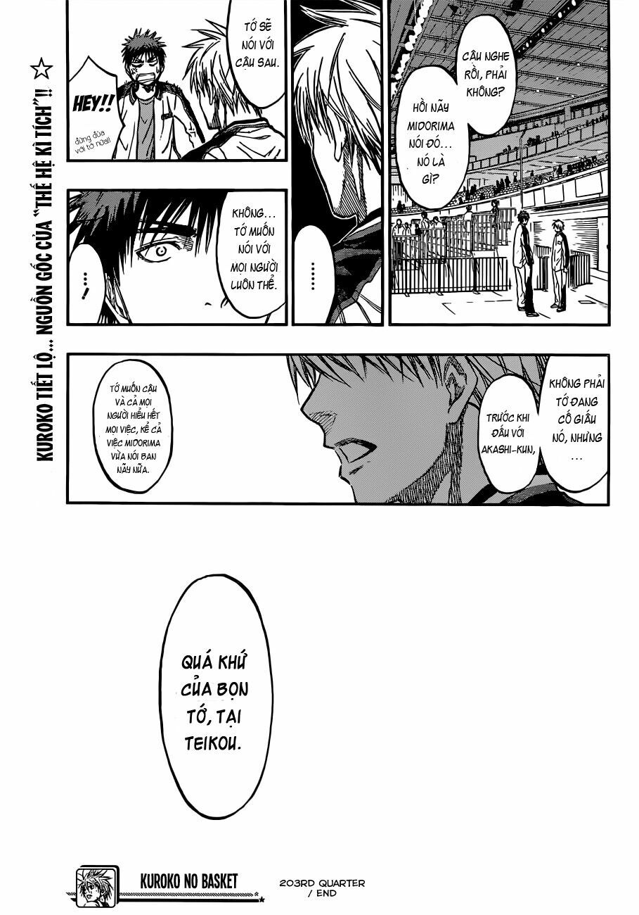 Vua bóng rổ Kuroko: Chapter 203