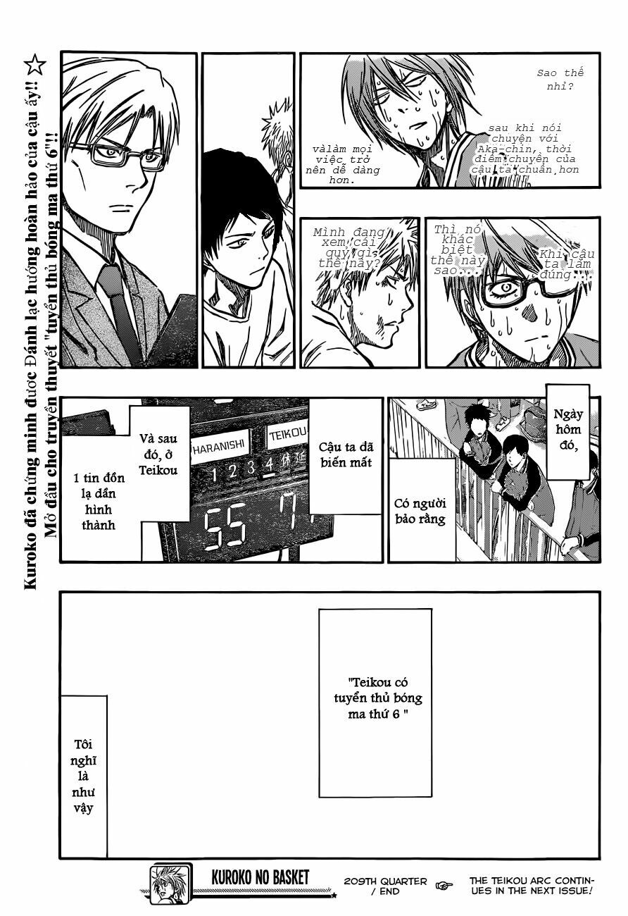 Vua bóng rổ Kuroko: Chapter 209