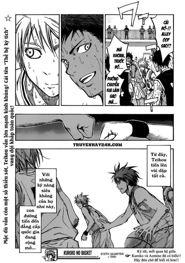 Vua bóng rổ Kuroko: Chapter 213