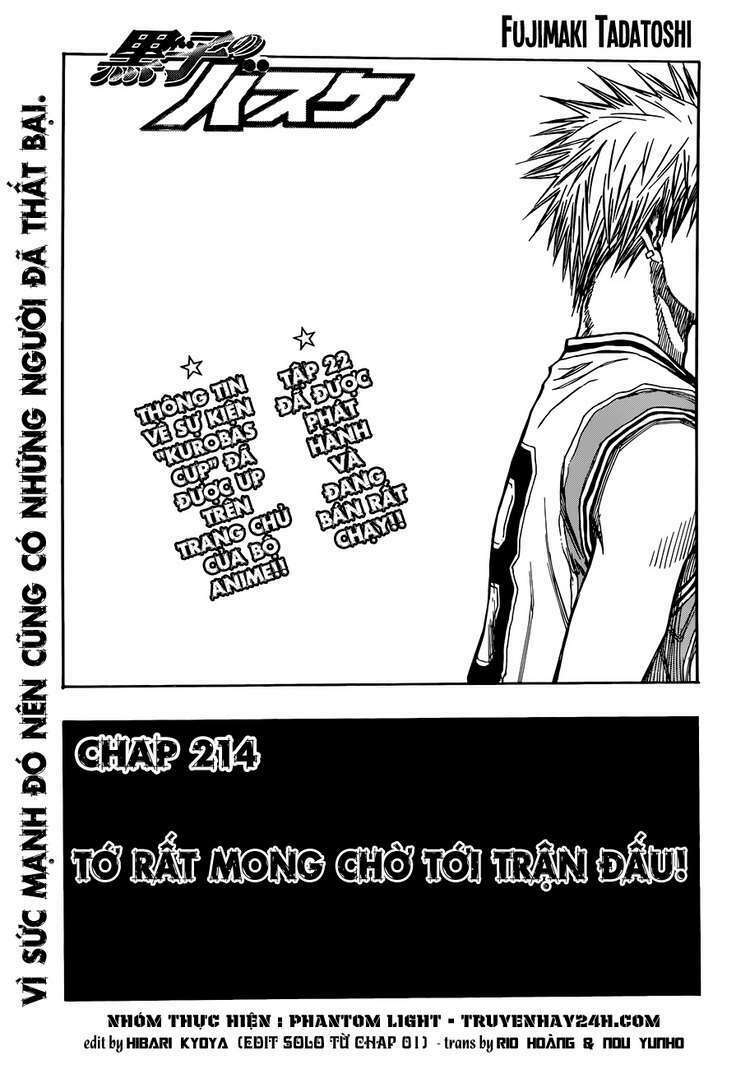 Vua bóng rổ Kuroko: Chapter 214