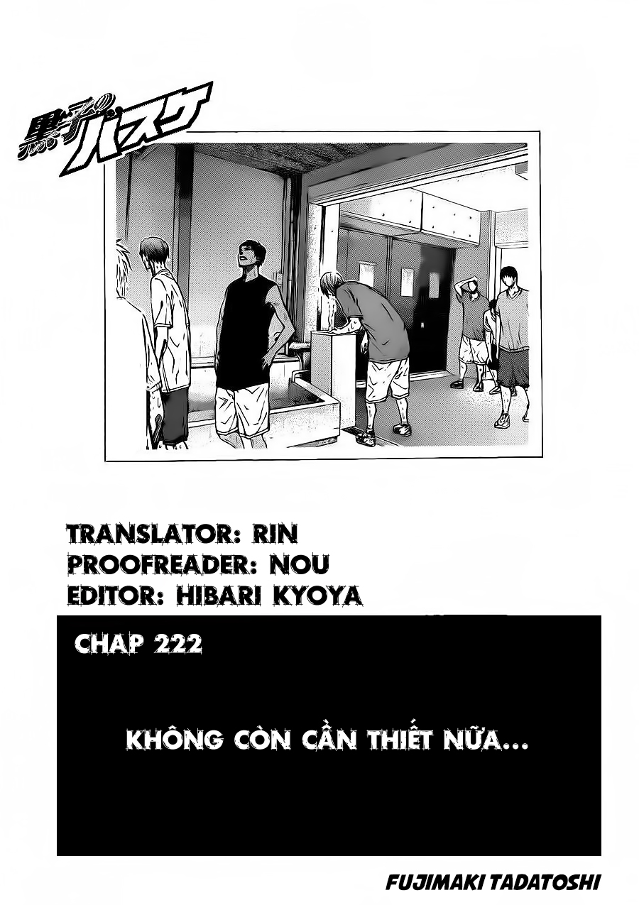 Vua bóng rổ Kuroko: Chapter 222