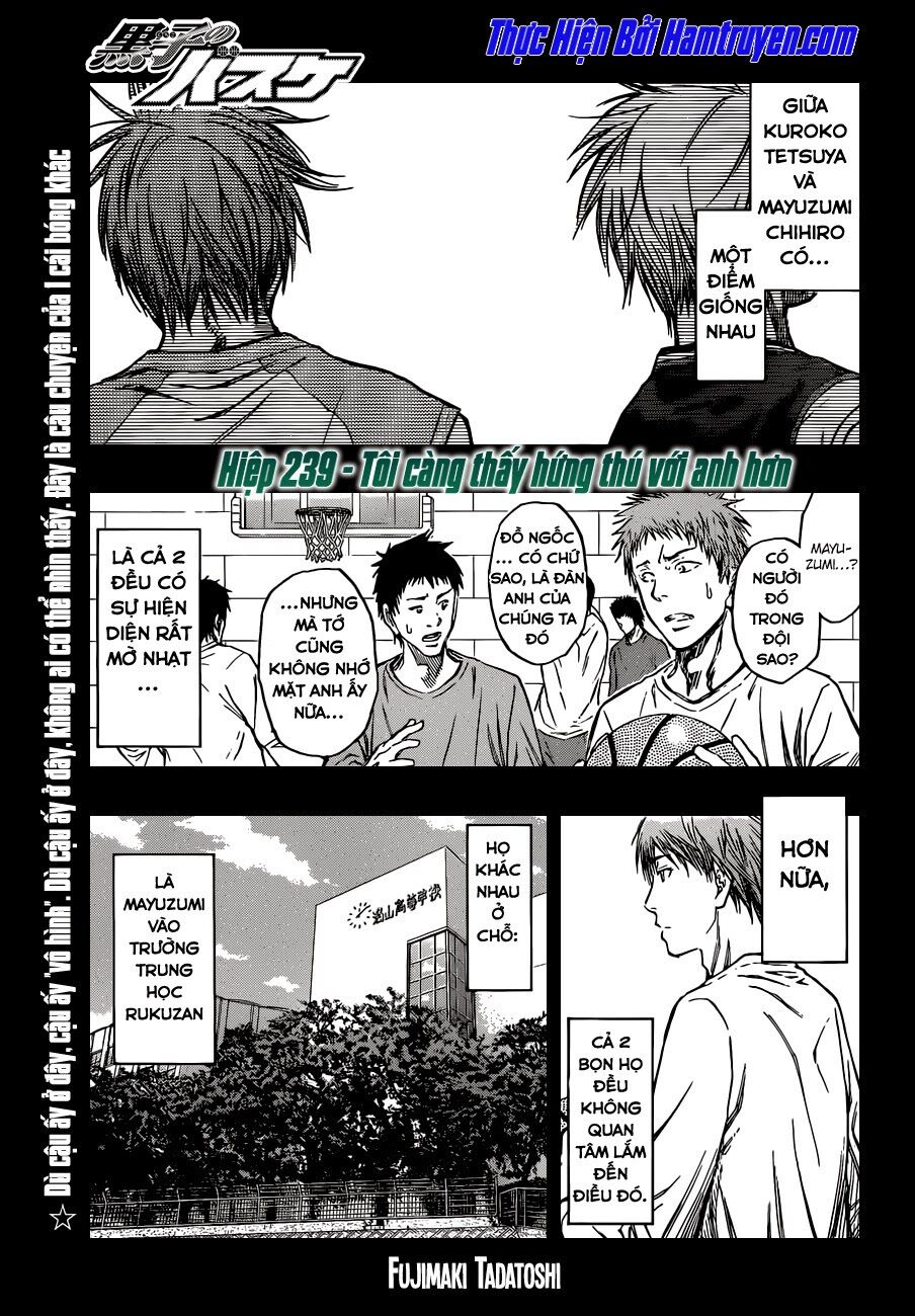 Vua bóng rổ Kuroko: Chapter 239