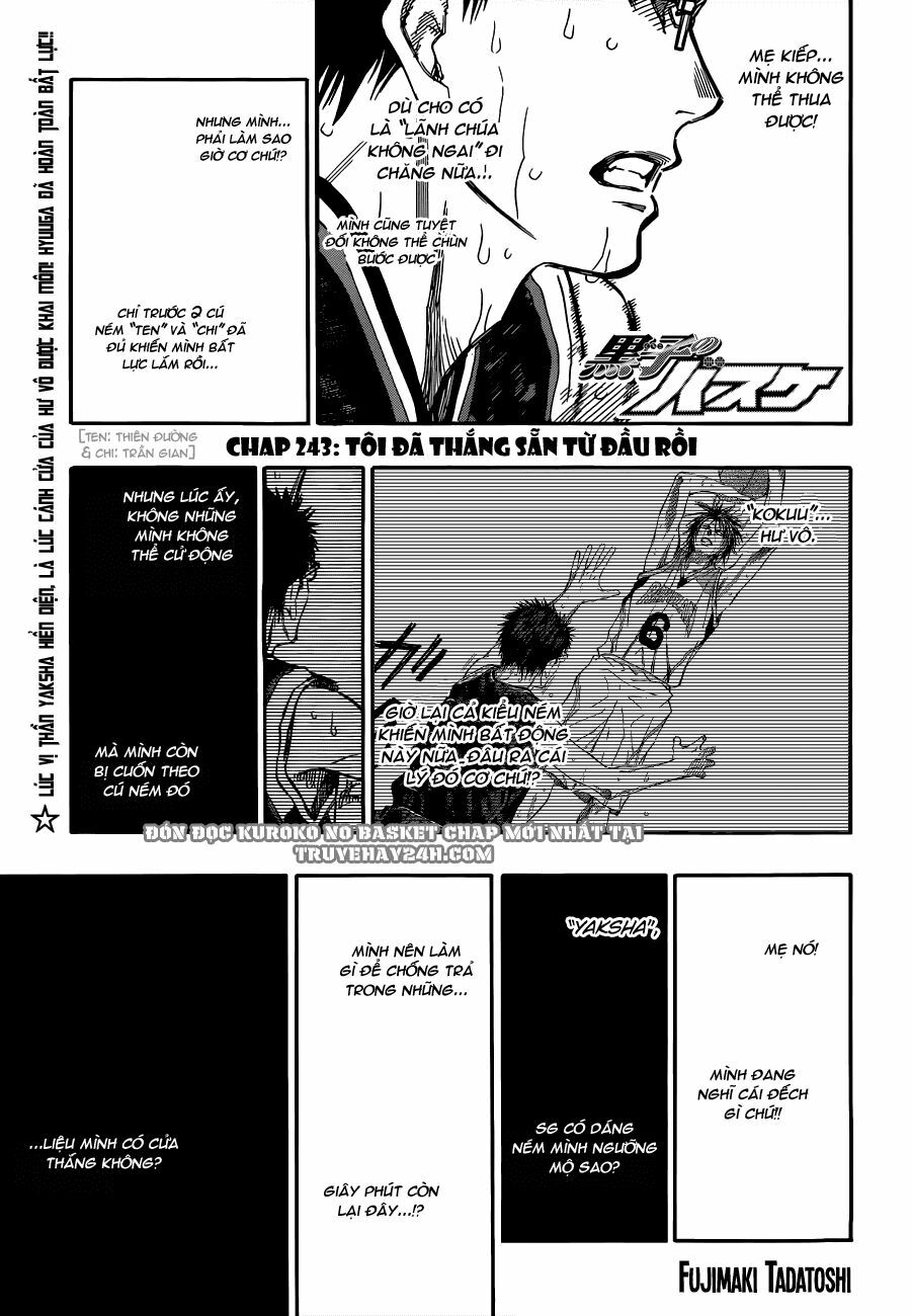 Vua bóng rổ Kuroko: Chapter 243