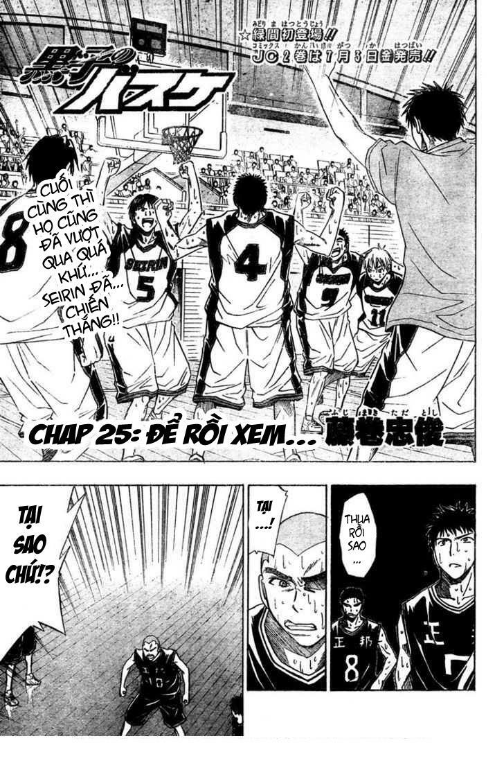 Vua bóng rổ Kuroko: Chapter 25