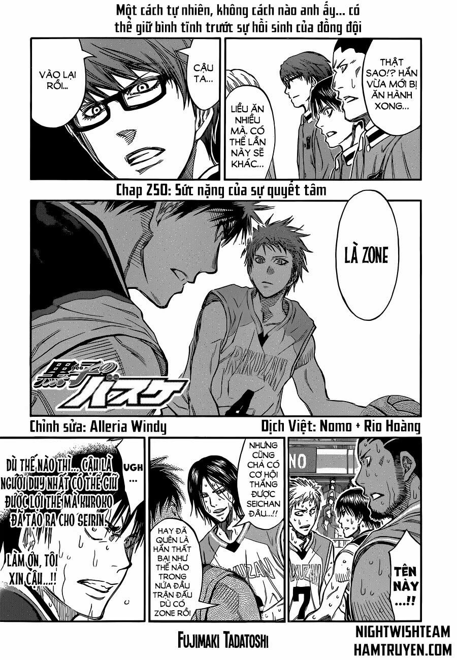 Vua bóng rổ Kuroko: Chapter 250