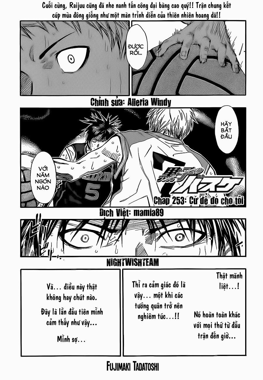 Vua bóng rổ Kuroko: Chapter 253