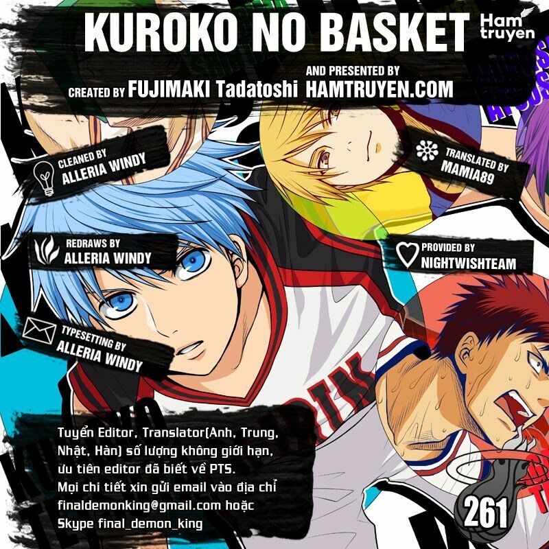 Vua bóng rổ Kuroko: Chapter 261