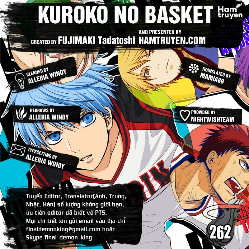 Vua bóng rổ Kuroko: Chapter 262