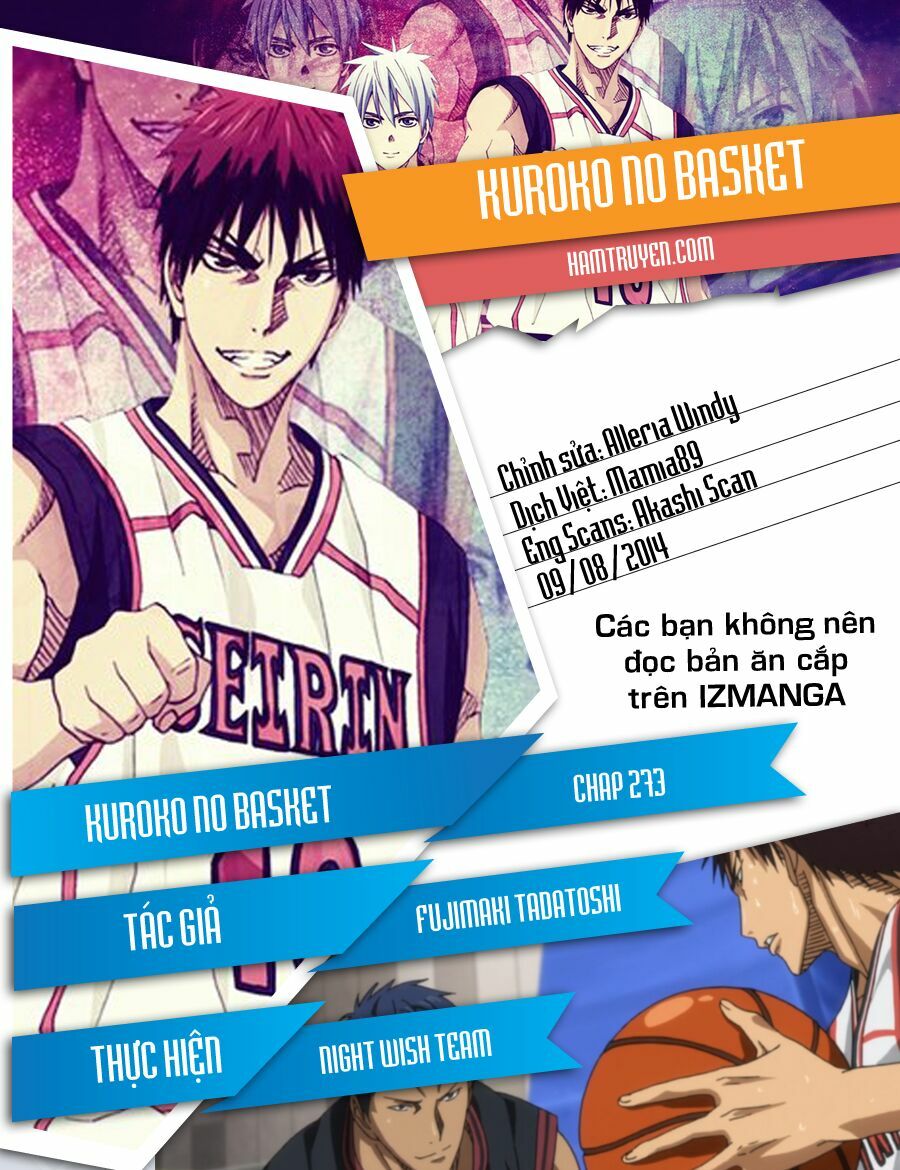 Vua bóng rổ Kuroko: Chapter 273