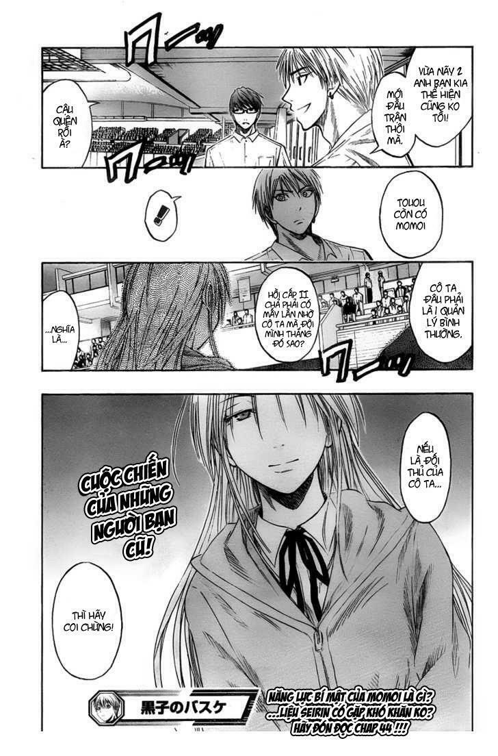 Vua bóng rổ Kuroko: Chapter 43