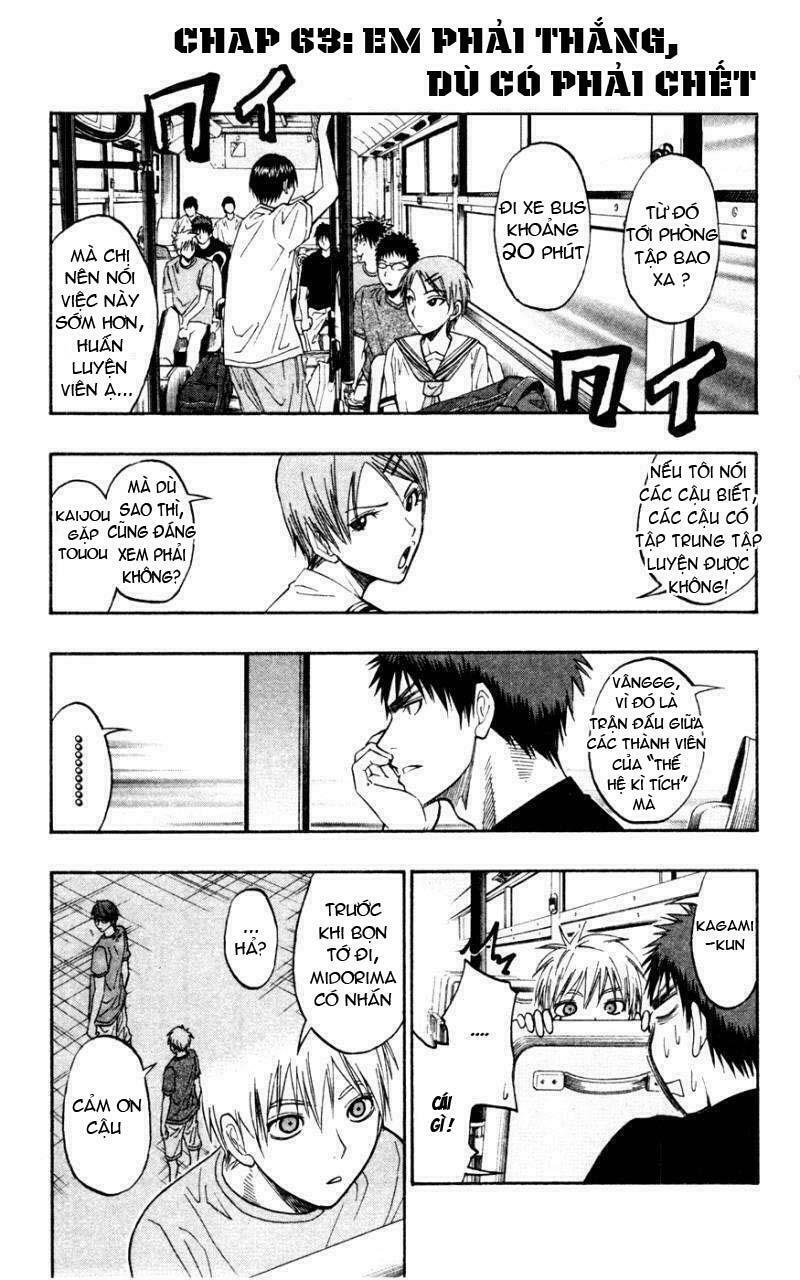 Vua bóng rổ Kuroko: Chapter 63