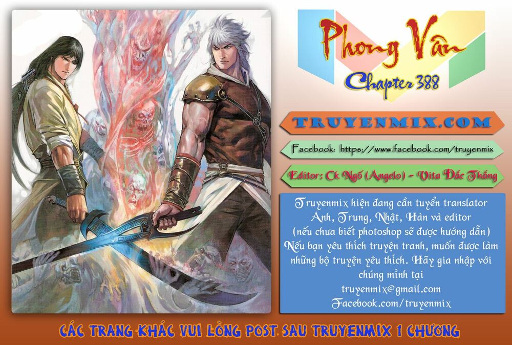 Phong Vân: Chapter 388