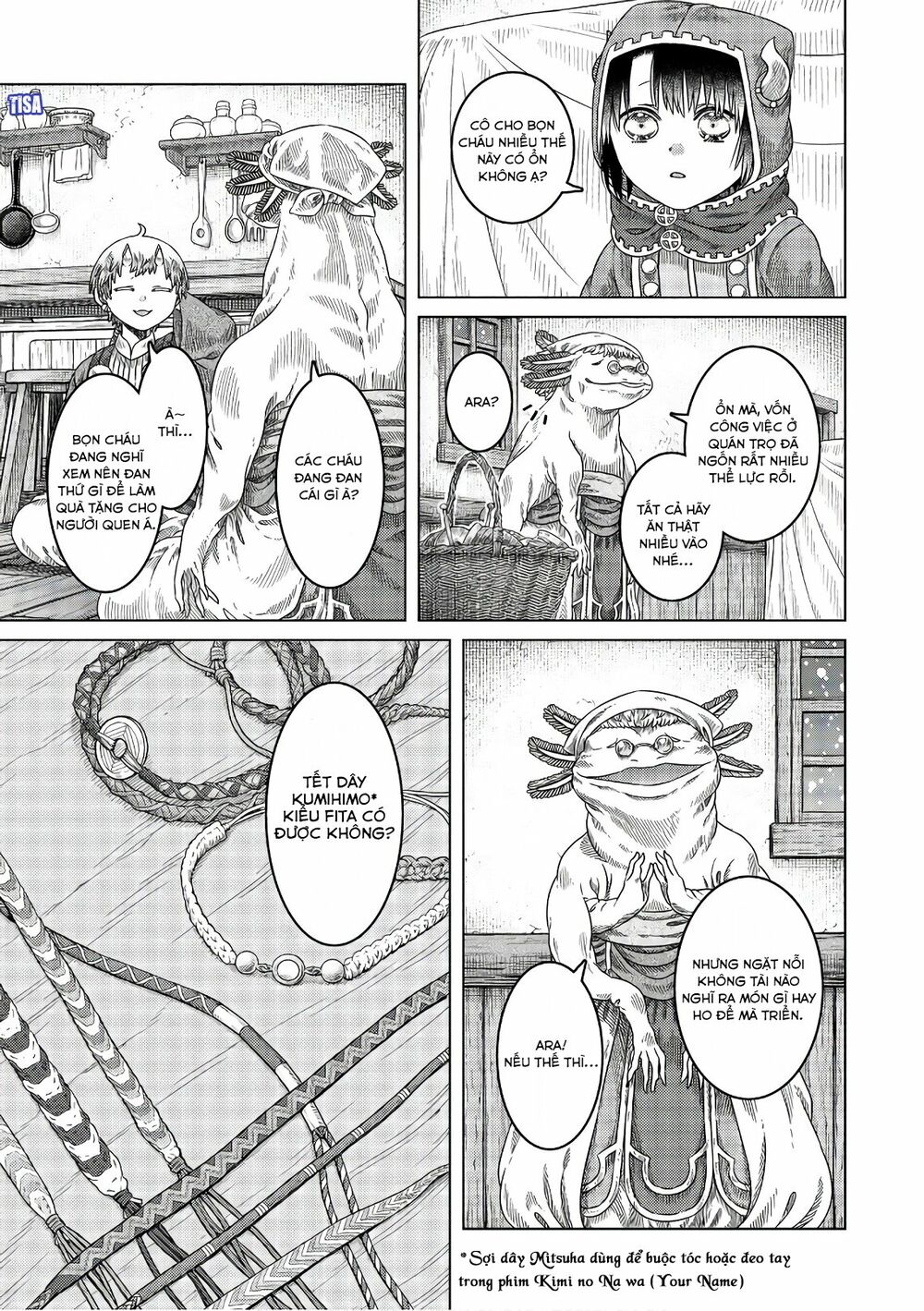 Somali to Mori no Kamisama: Chapter 28: Dây tết Kumihimo