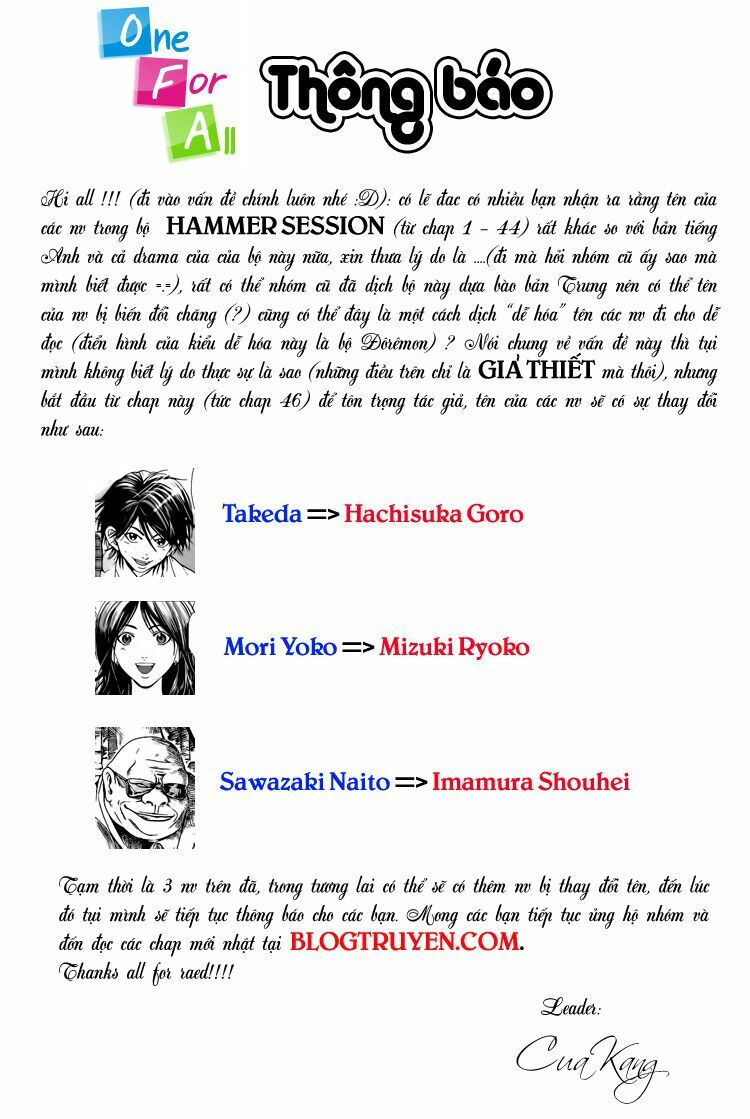 Hammer Session - Thầy Giáo Tuyệt Chiêu: Chapter 46