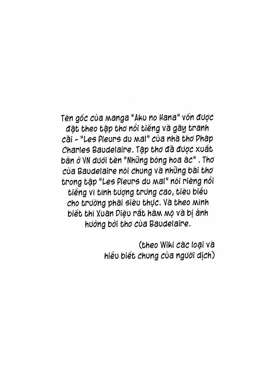 Aku no Hana - Những bông hoa ác: Chapter 1