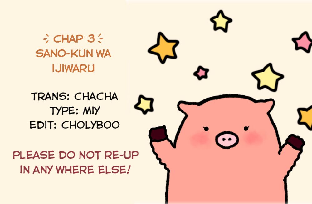 Sano-kun wa ijiwaru: Chapter 3