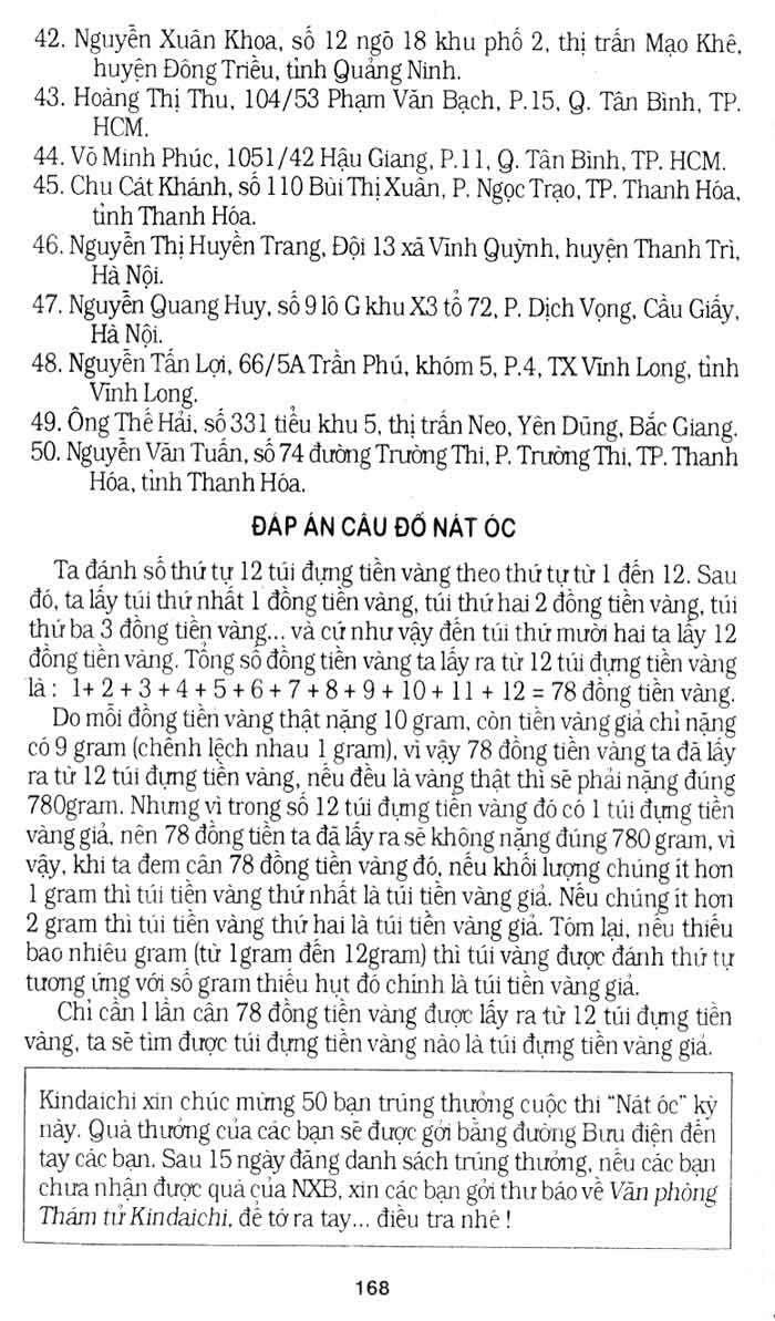 Thám Tử Kindaichi: Chapter 164
