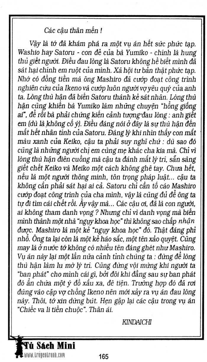 Thám Tử Kindaichi: Chapter 168