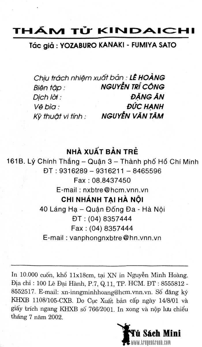 Thám Tử Kindaichi: Chapter 169