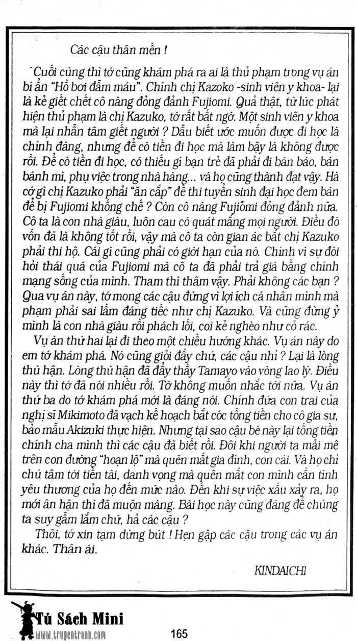 Thám Tử Kindaichi: Chapter 172