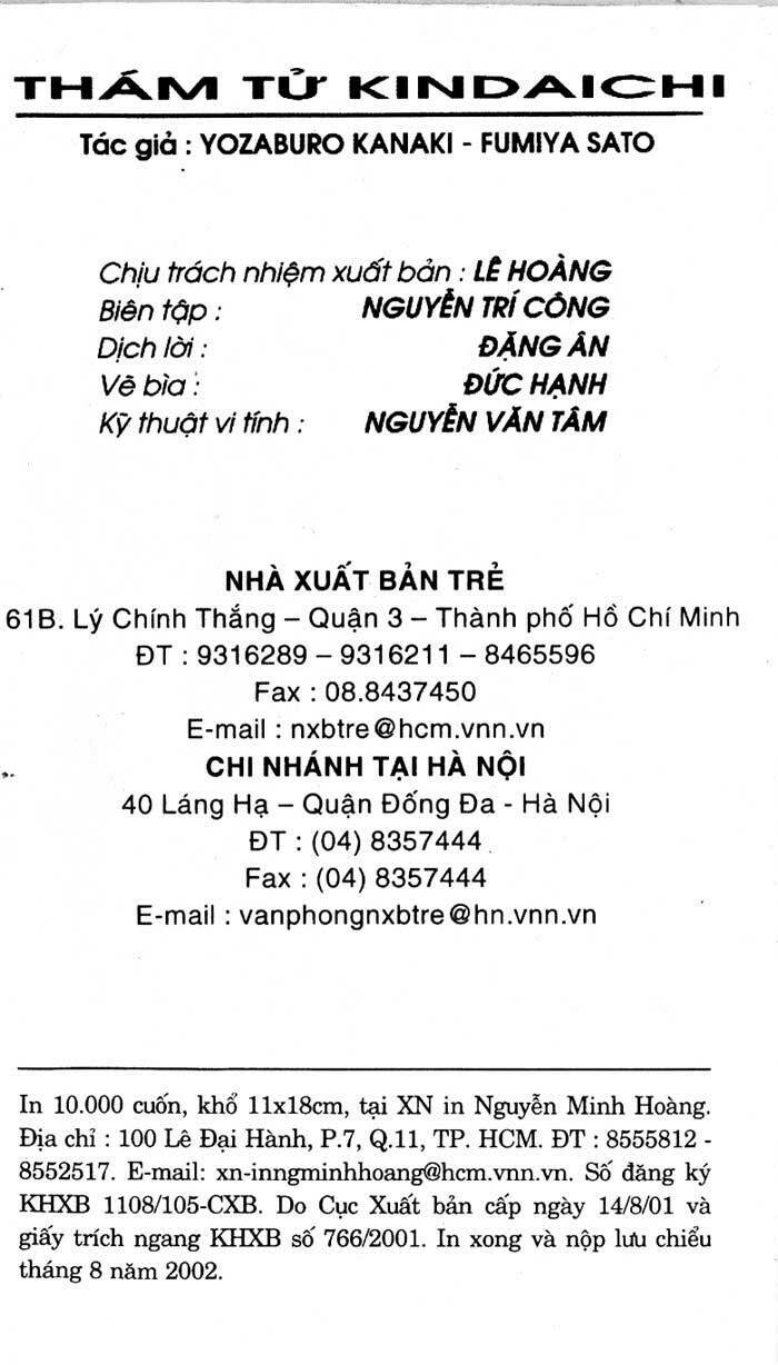 Thám Tử Kindaichi: Chapter 189
