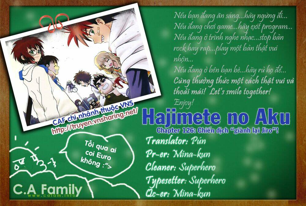 Hajimete no Aku: Chapter 126