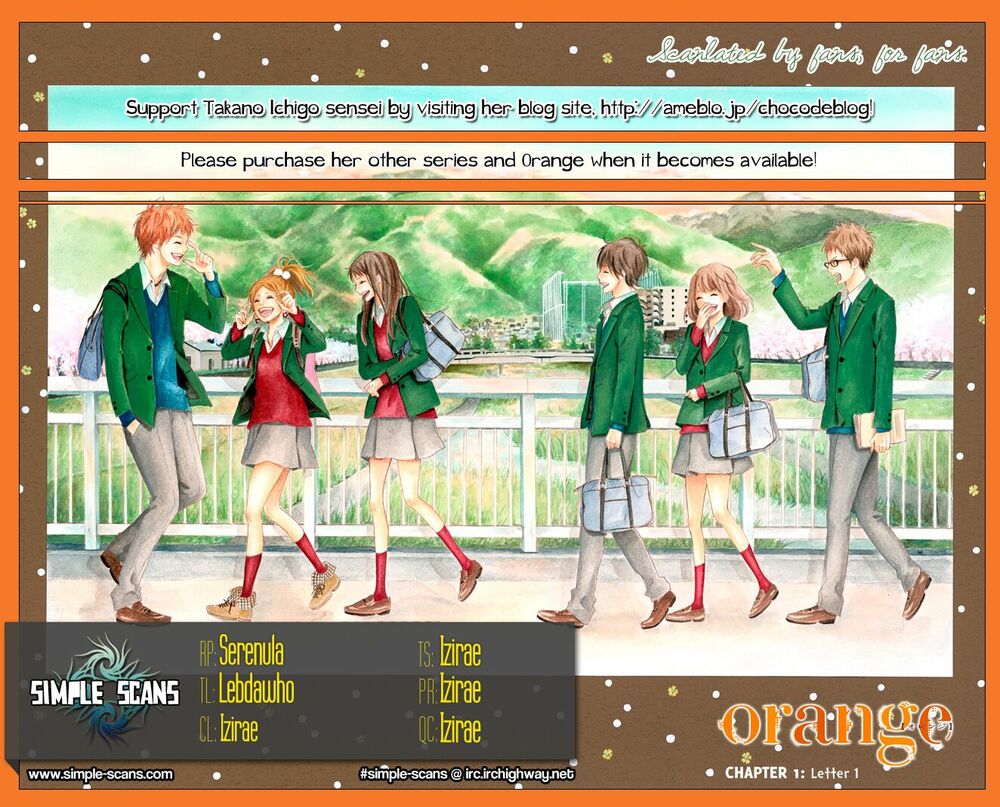 Orange: Chapter 1