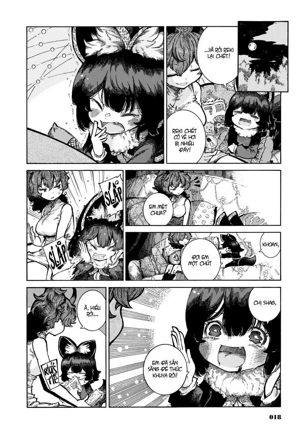 Reki và Yomi: Chapter 16: Ngủ qua đêm