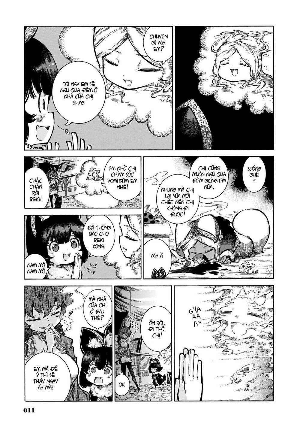 Reki và Yomi: Chapter 16: Ngủ qua đêm