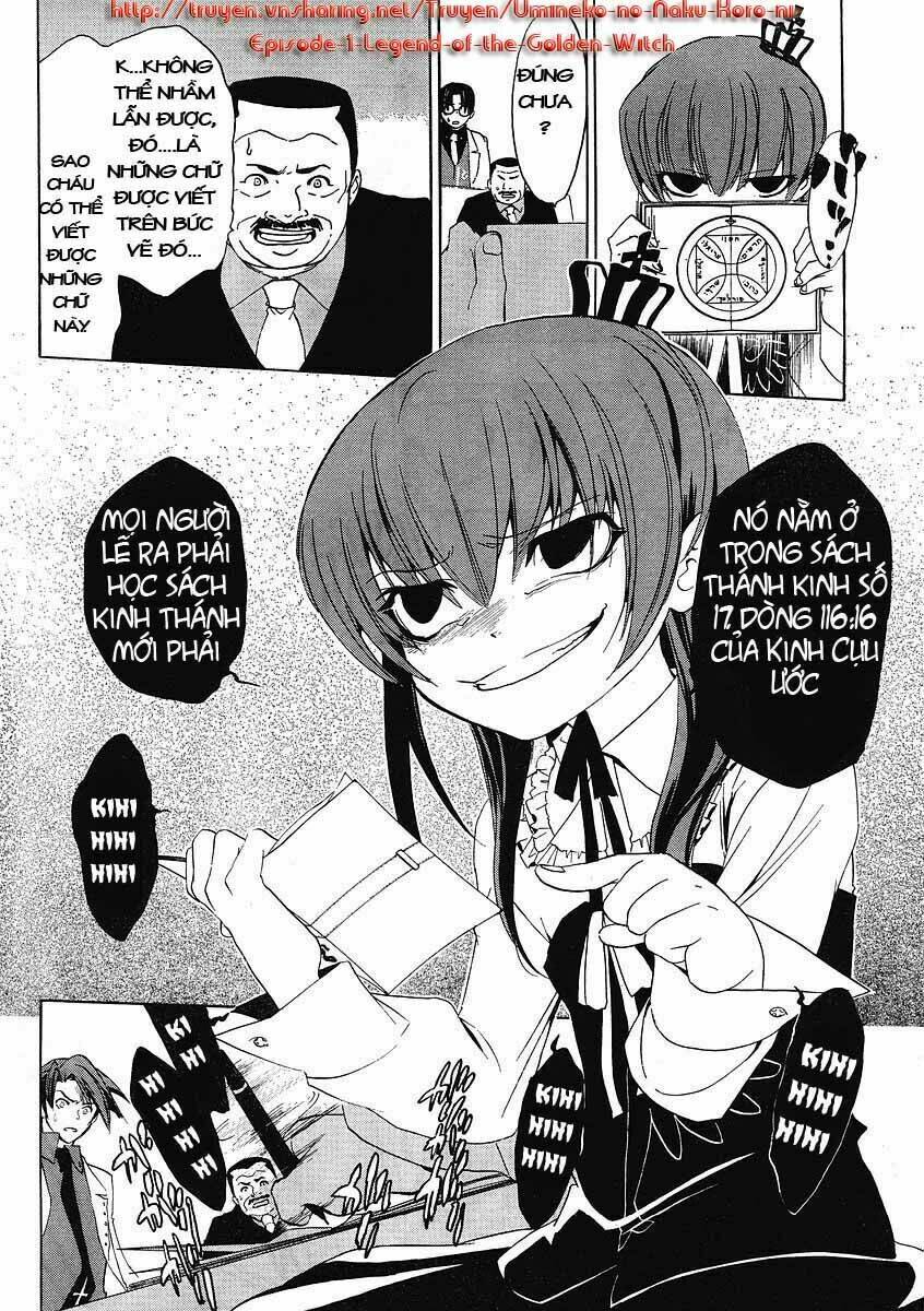 Umineko no Naku Koro ni Episode 1: Legend of the Golden Witch: Chapter 9