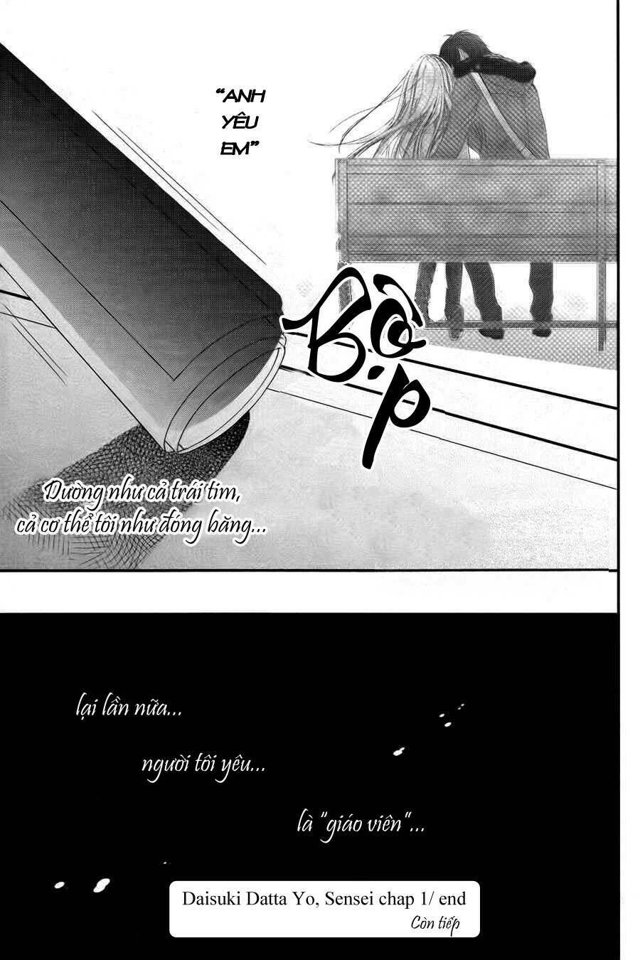 Daisuki Datta yo, Sensei: Chapter 1