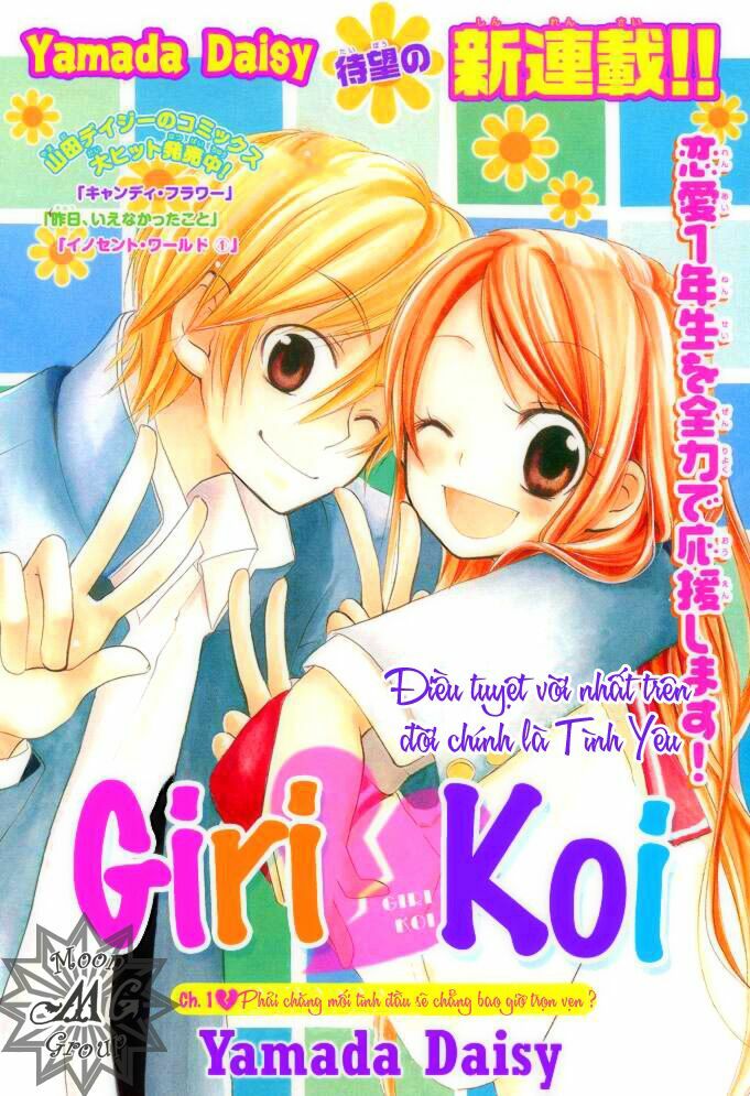 Giri Koi: Chapter 1: Phải chăng mối tình đầu sẽ chẳ ...