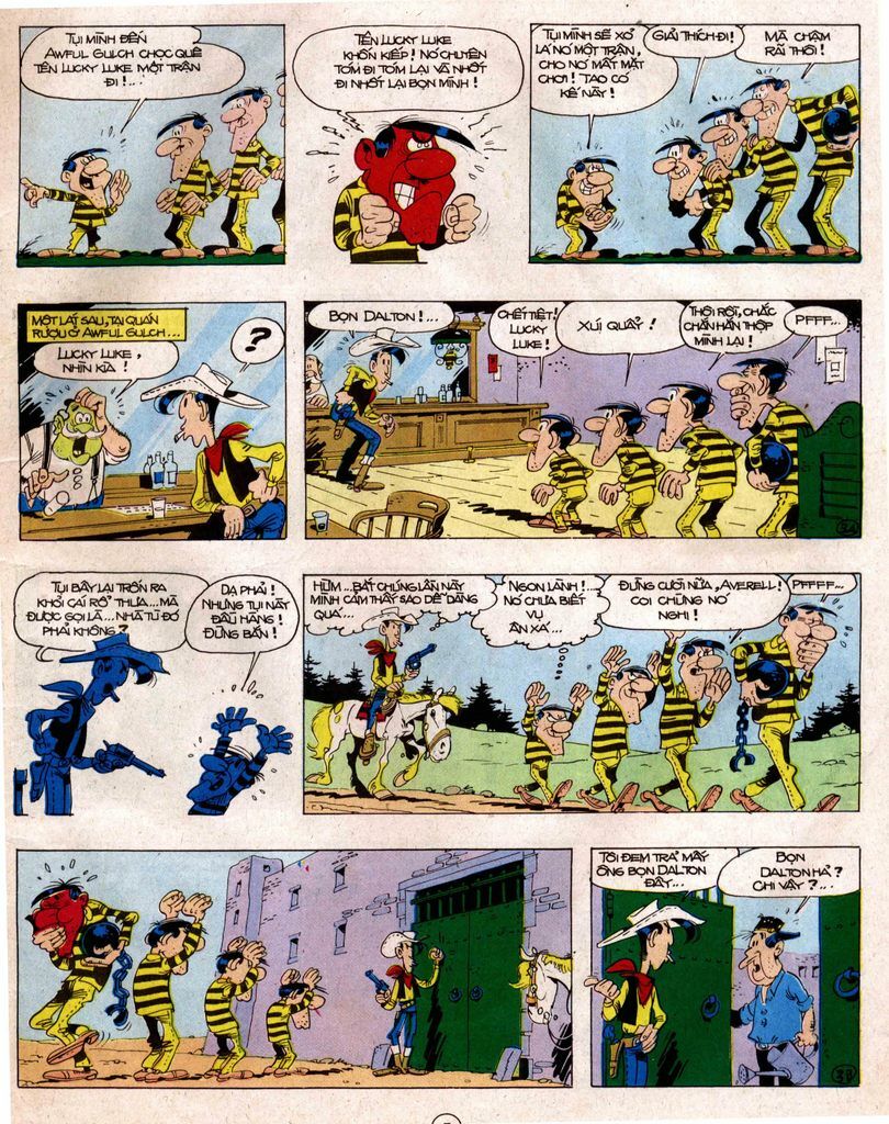 Lucky Luke: Chapter 14: - Dalton Luon Chay Rong