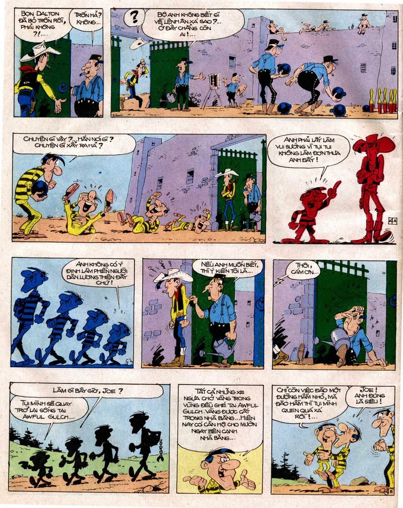 Lucky Luke: Chapter 14: - Dalton Luon Chay Rong