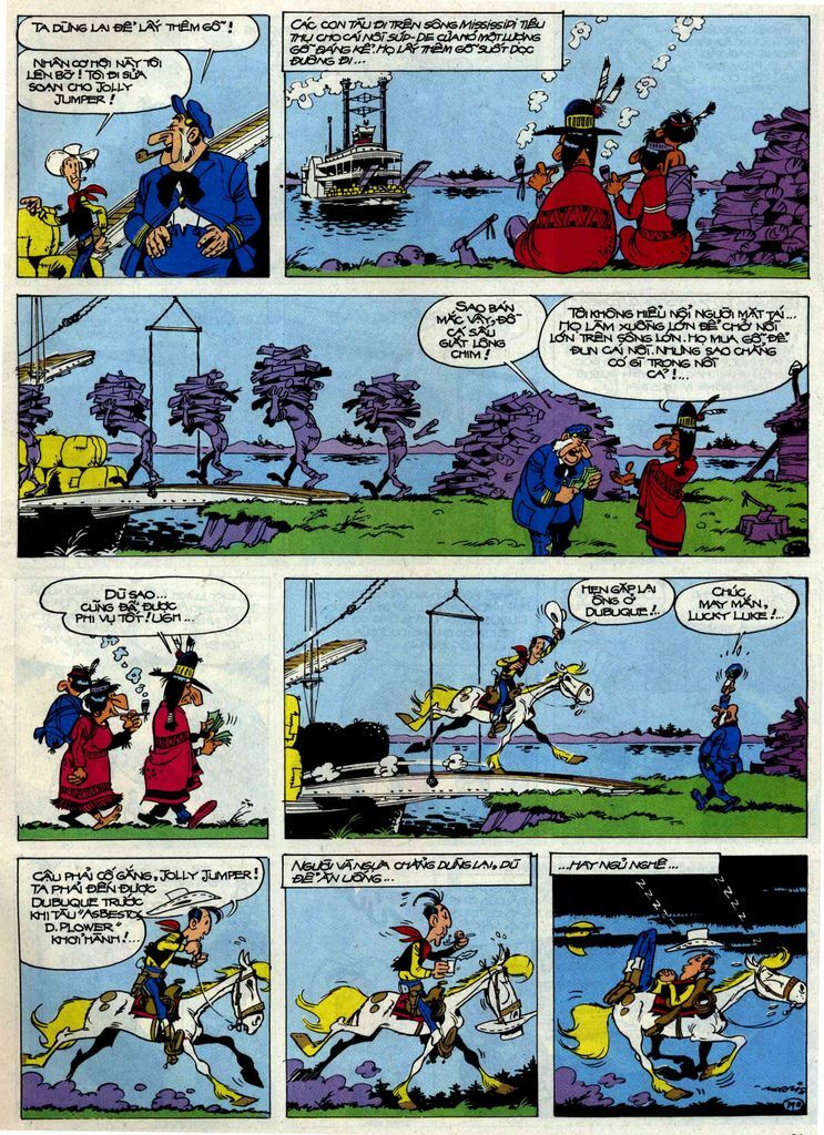 Lucky Luke: Chapter 32: - Nguoc Dong Mississippi