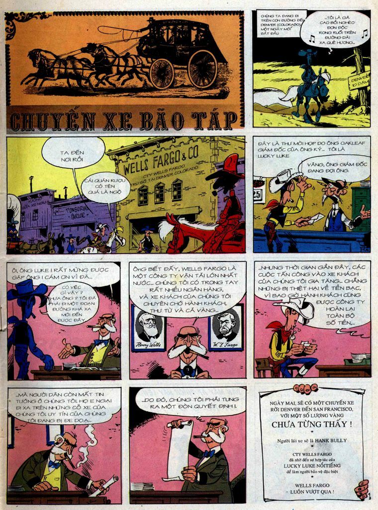 Lucky Luke: Chapter 36: - Chuyen Xe Bao Tap