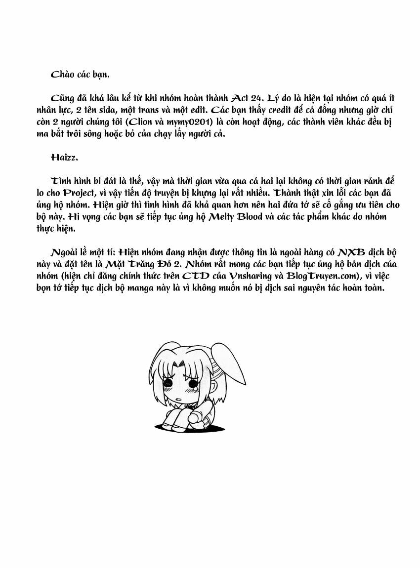 Melty Blood: Chapter 24.5: - Giấc mộng giữa đêm h ...