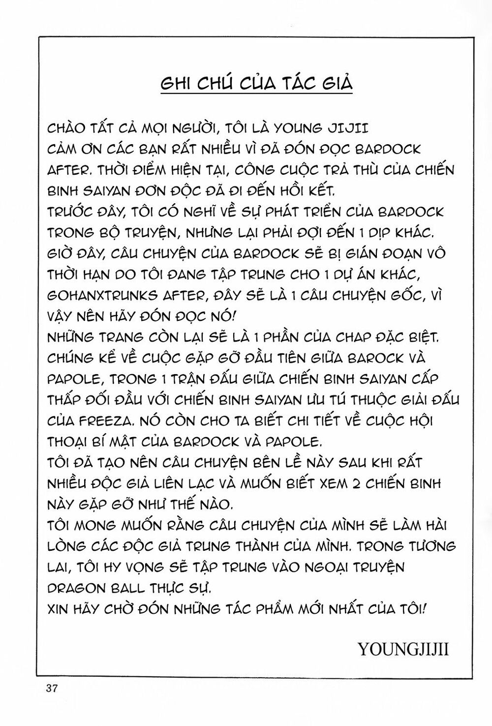 Thế Giới Ngọc Rồng - Ngoại Truyện Bardock: Chapter 7