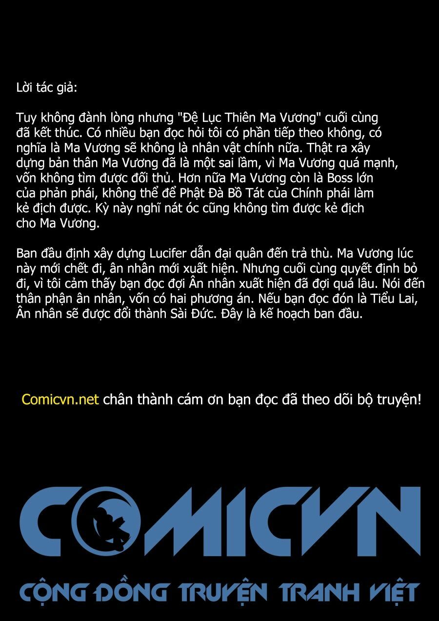 Đệ Lục Thiên Ma Vương: Chapter 56: Hết