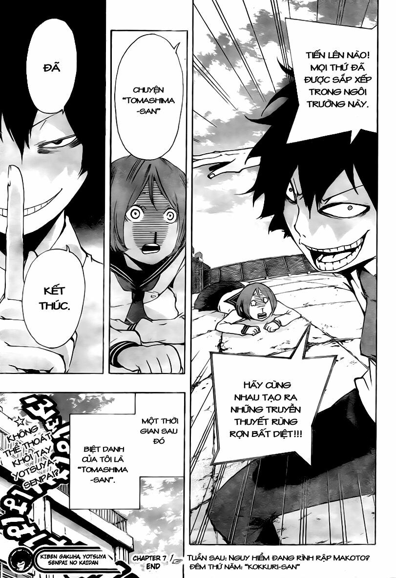 Kiben Gakuha, Yotsuya Senpai no Kaidan: Chapter 7: To ...