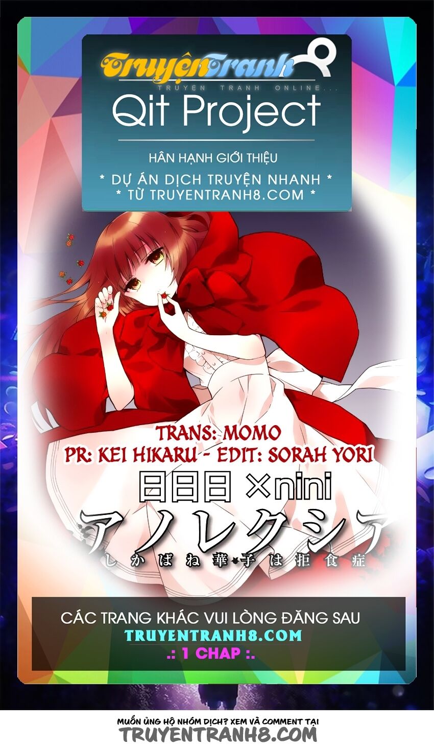 Anorexia - Shikabane Hanako wa Kyoshokushou: Chapter 8