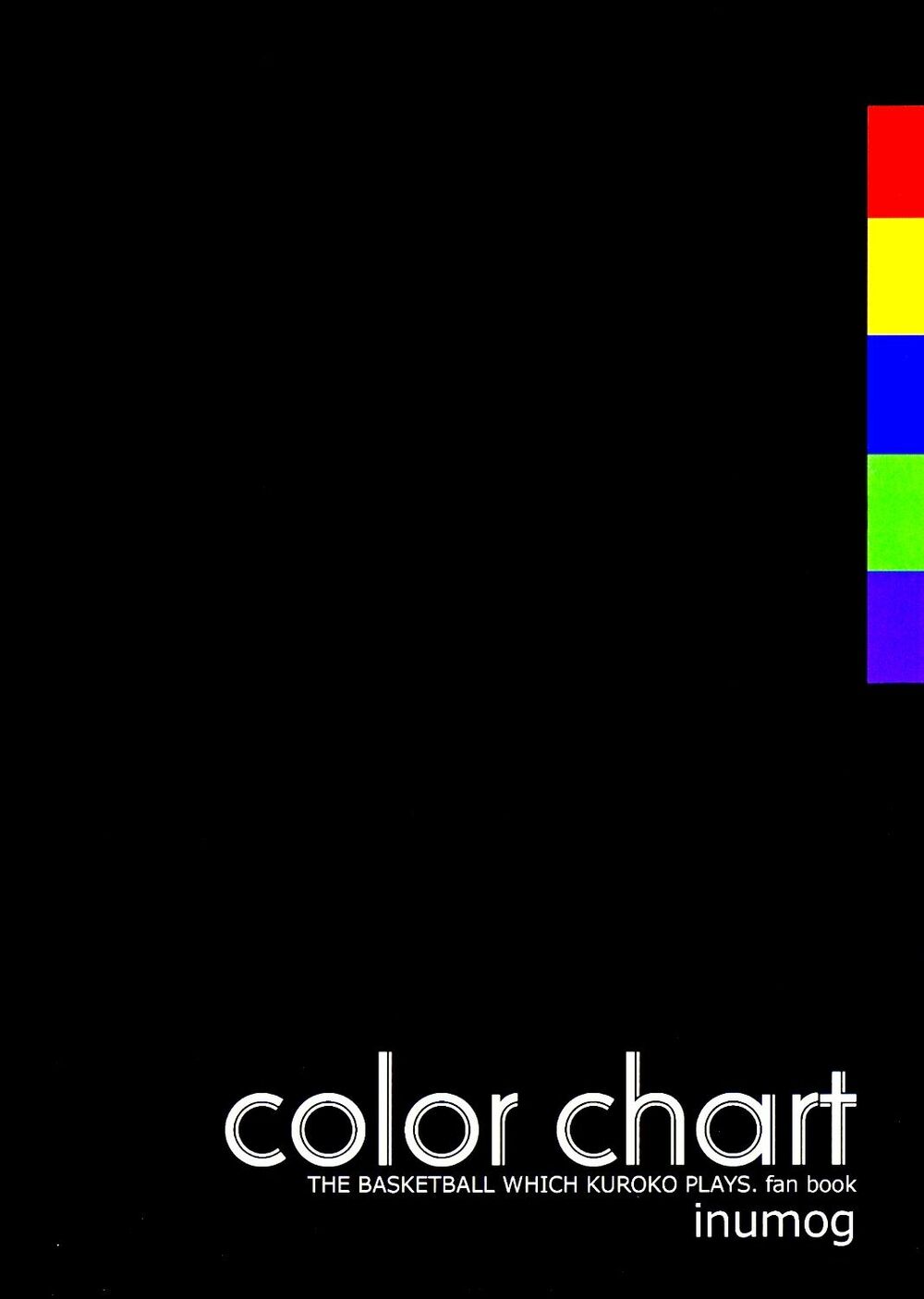 Kuroko – Tuyển thủ vô hình: Color Chart 1: Chapter 1