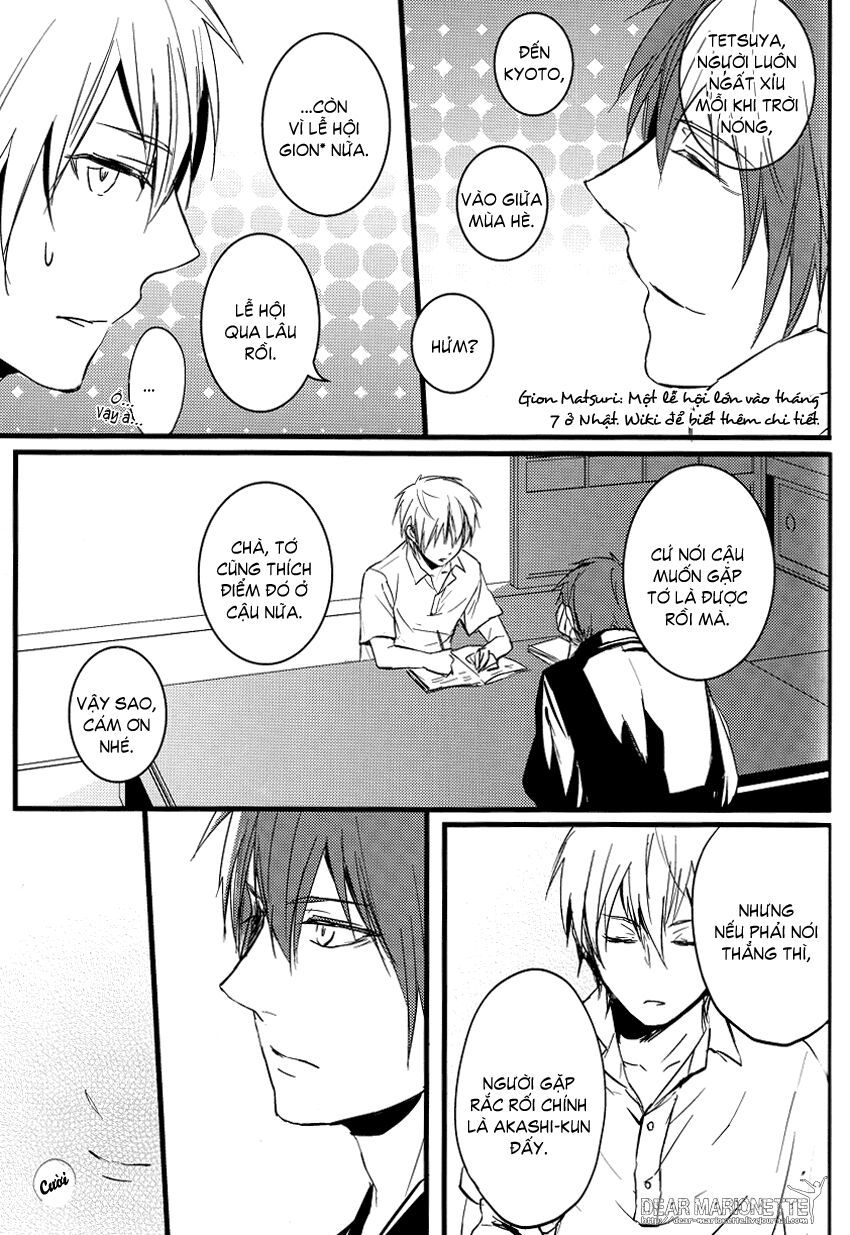 Kuroko – Tuyển thủ vô hình: Slow Down: Chapter 1: Oneshot